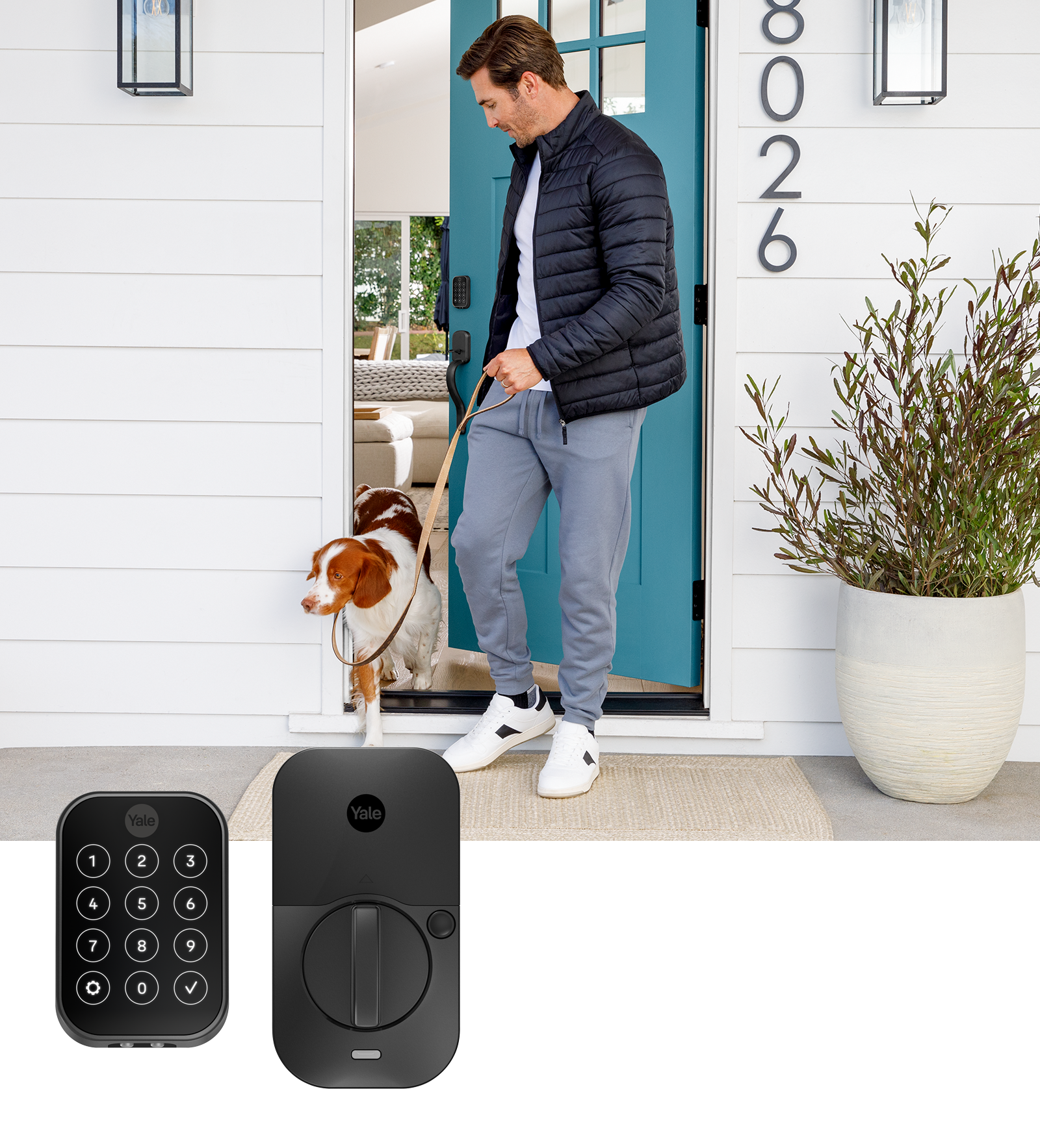 Yale Assure Lock 2 Key-Free Touchscreen with Bluetooth in Black Suede